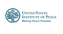 Logotipo del instituto estadounidense para la paz con el lema "hacer posible la paz".