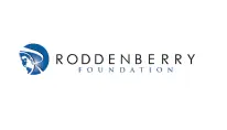 Logotipo de la fundación roddenberry que presenta un perfil humano estilizado.
